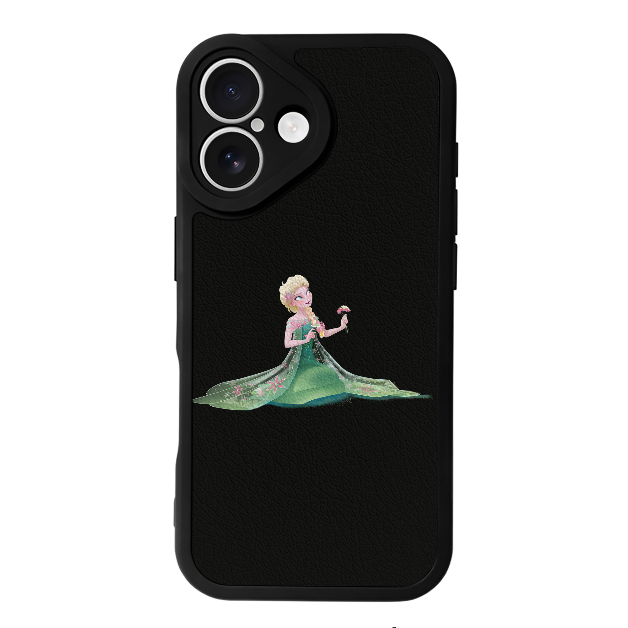 （画像用） アナと雪の女王 アンナ エルサ Frozen Anna Elsa 【iPhone 16シリーズ対応】シリコンスマホケース（レザー調） 材質：シリコン
